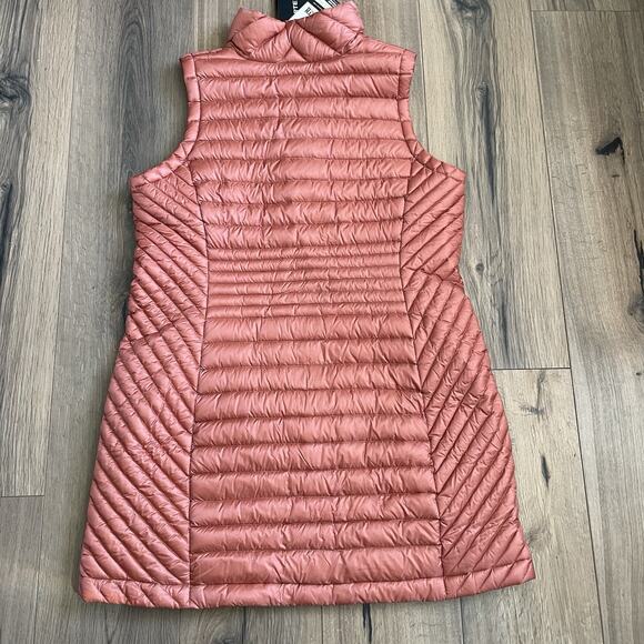 NEW Duluth Trading Co Down Right Tunic Vest Size Large Orange 650 Duck Down - Picture 8 of 9